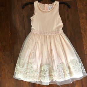 Peachy gold Girl Dress size 8